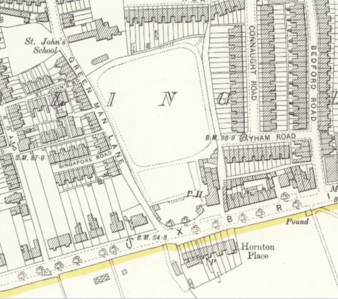 London - Ealing - The Green Man : Map credit National Library of Scotland
